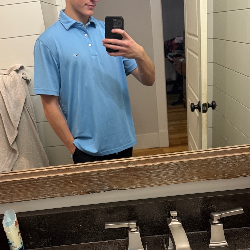 Men's Blue Vineyard Vines Polo Shirt
